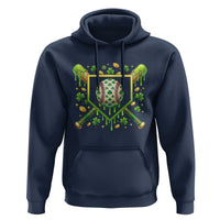 St Patricks Day Baseball Ice Cream Drip Home Plate Hoodie