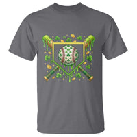 St Patricks Day Baseball Ice Cream Drip Home Plate T Shirt