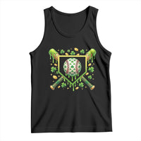 St Patricks Day Baseball Ice Cream Drip Home Plate Tank Top