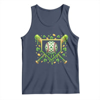 St Patricks Day Baseball Ice Cream Drip Home Plate Tank Top