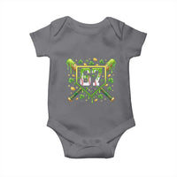 Funny St Patricks Day 67 Six Seven Baseball Ice Cream Drip Baby Onesie