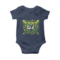 Funny St Patricks Day 67 Six Seven Baseball Ice Cream Drip Baby Onesie