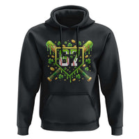 Funny St Patricks Day 67 Six Seven Baseball Ice Cream Drip Hoodie