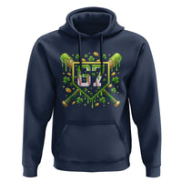 Funny St Patricks Day 67 Six Seven Baseball Ice Cream Drip Hoodie