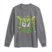 Funny St Patricks Day 67 Six Seven Baseball Ice Cream Drip Long Sleeve Shirt