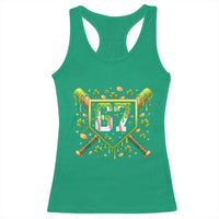 Funny St Patricks Day 67 Six Seven Baseball Ice Cream Drip Racerback Tank Top