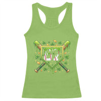 Funny St Patricks Day 67 Six Seven Baseball Ice Cream Drip Racerback Tank Top