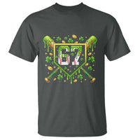 Funny St Patricks Day 67 Six Seven Baseball Ice Cream Drip T Shirt