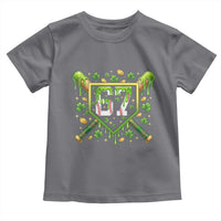 Funny St Patricks Day 67 Six Seven Baseball Ice Cream Drip Toddler T Shirt
