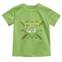 Funny St Patricks Day 67 Six Seven Baseball Ice Cream Drip Toddler T Shirt