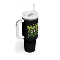 Funny St Patricks Day 67 Six Seven Baseball Ice Cream Drip Tumbler With Handle