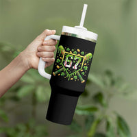 Funny St Patricks Day 67 Six Seven Baseball Ice Cream Drip Tumbler With Handle