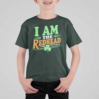 Funny St Patrick's Day I Am The Redhead T Shirt For Kid Shamrock