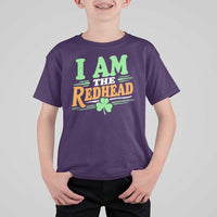 Funny St Patrick's Day I Am The Redhead T Shirt For Kid Shamrock