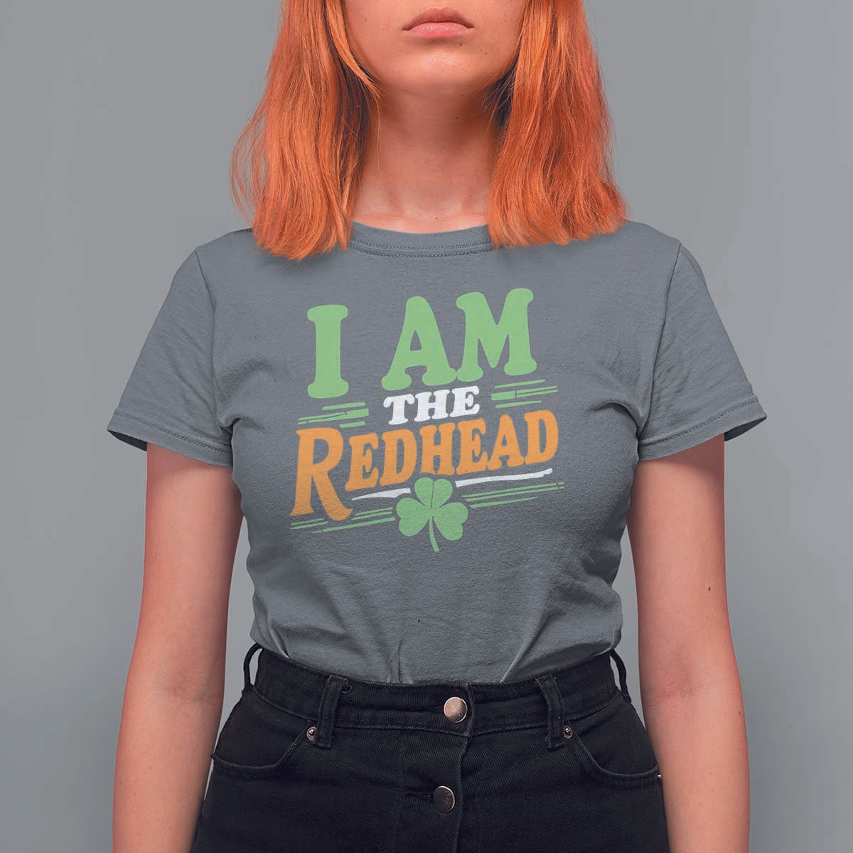Funny St Patrick's Day I Am The Redhead T Shirt For Women Shamrock