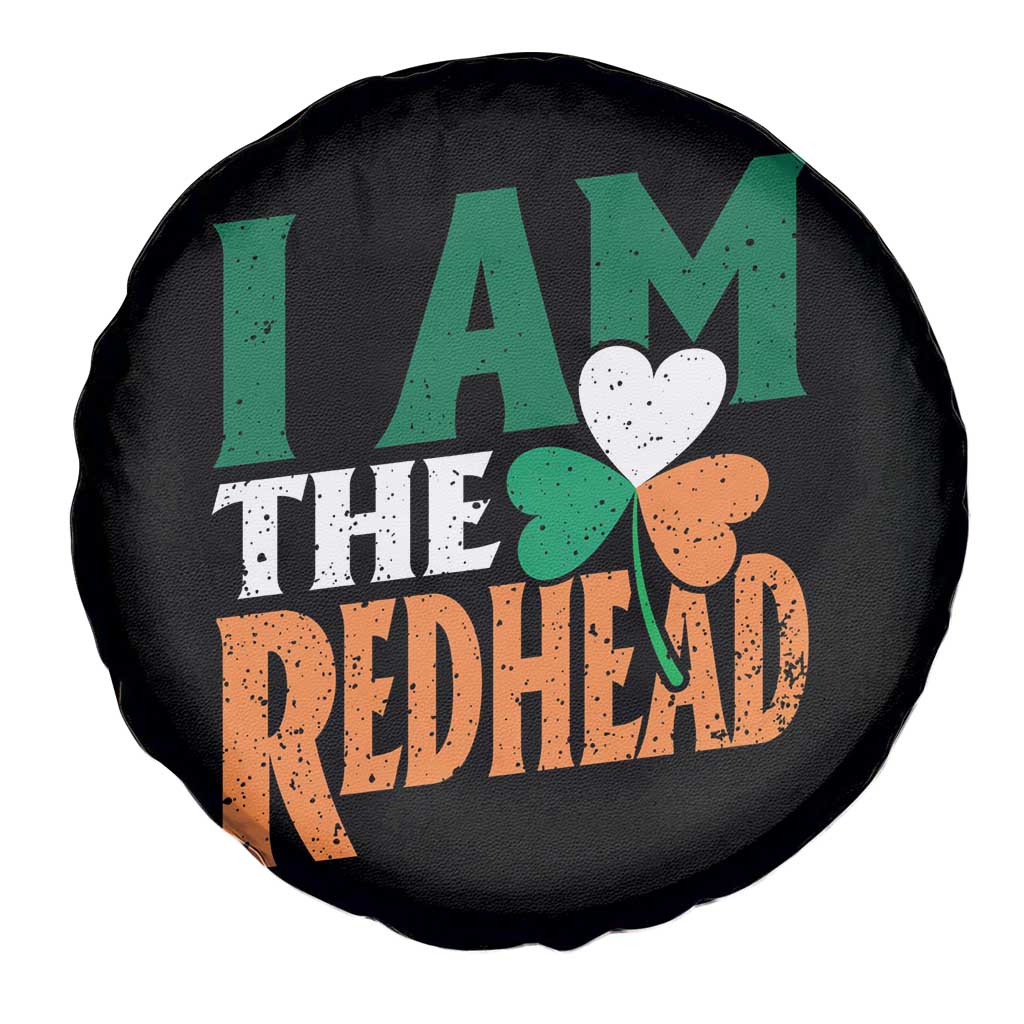 Funny Irish St Patrick's Day I Am The Redhead Spare Tire Cover Ireland Flag Shamrock
