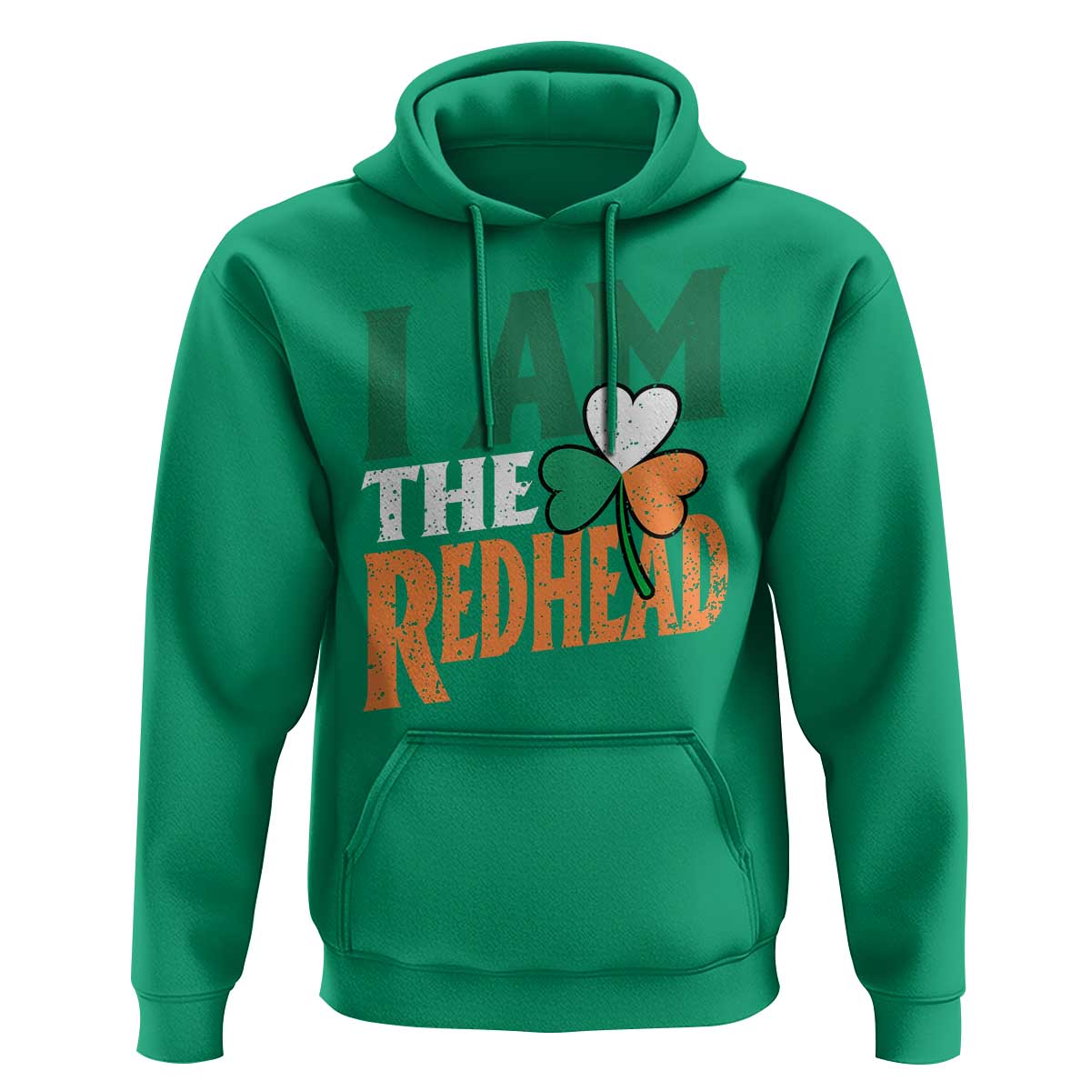 Funny Irish St Patrick's Day I Am The Redhead Hoodie Ireland Flag Shamrock
