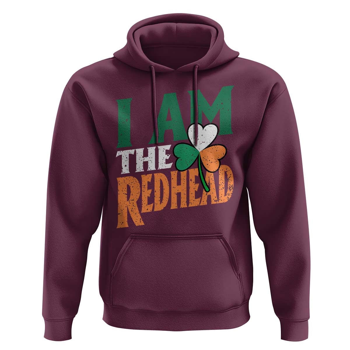 Funny Irish St Patrick's Day I Am The Redhead Hoodie Ireland Flag Shamrock