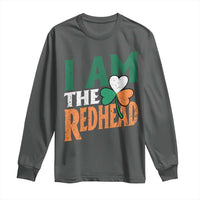 Funny Irish St Patrick's Day I Am The Redhead Long Sleeve Shirt Ireland Flag Shamrock