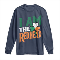 Funny Irish St Patrick's Day I Am The Redhead Long Sleeve Shirt Ireland Flag Shamrock