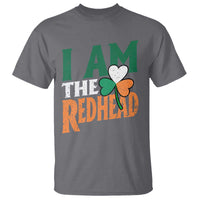 Funny Irish St Patrick's Day I Am The Redhead T Shirt Ireland Flag Shamrock
