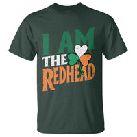 Funny Irish St Patrick's Day I Am The Redhead T Shirt Ireland Flag Shamrock