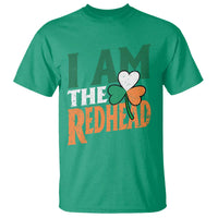 Funny Irish St Patrick's Day I Am The Redhead T Shirt Ireland Flag Shamrock