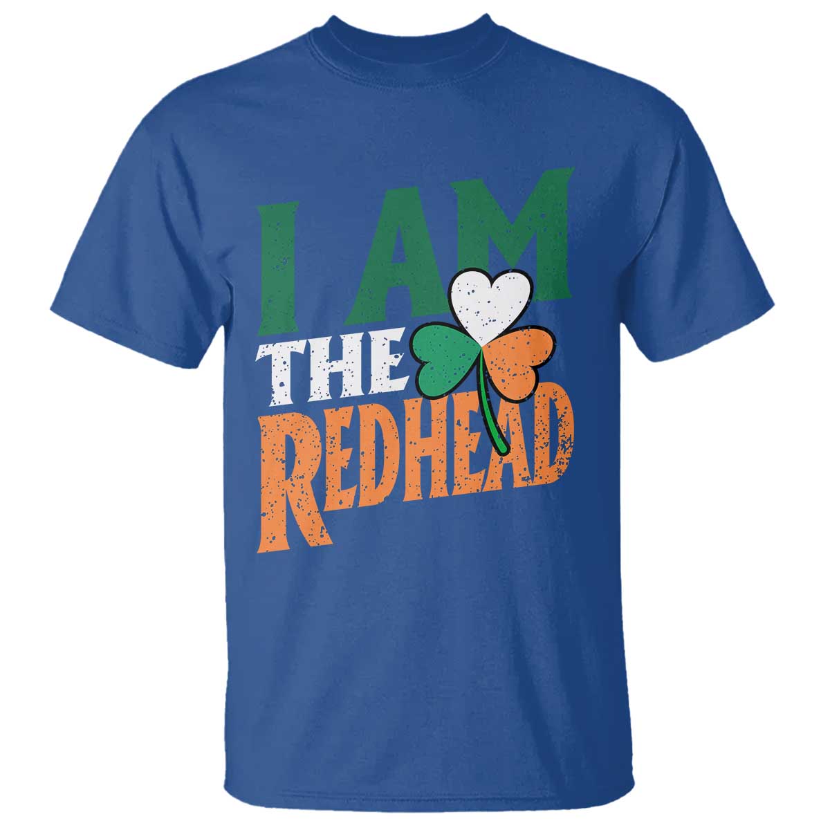 Funny Irish St Patrick's Day I Am The Redhead T Shirt Ireland Flag Shamrock