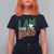Funny Irish St Patrick's Day I Am The Redhead T Shirt For Women Ireland Flag Shamrock