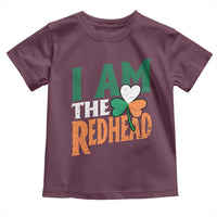 Funny Irish St Patrick's Day I Am The Redhead Toddler T Shirt Ireland Flag Shamrock