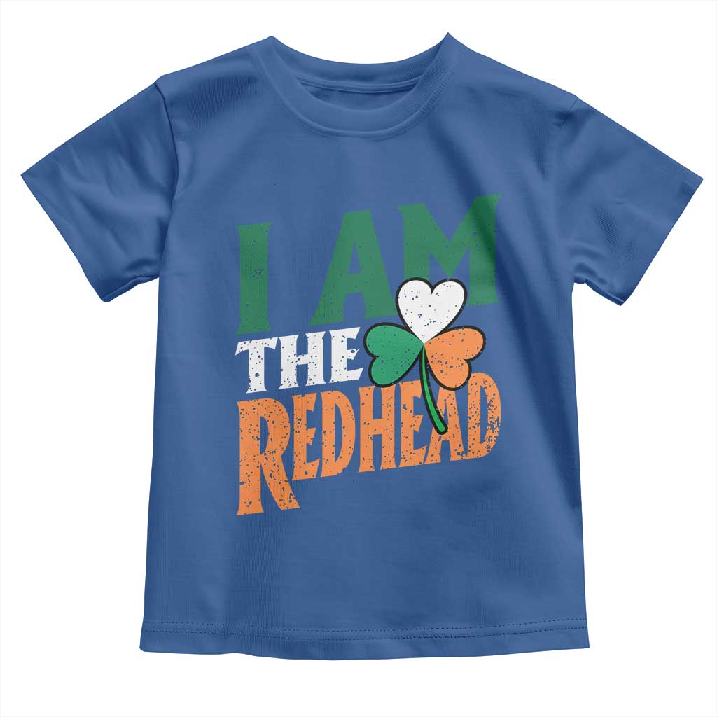 Funny Irish St Patrick's Day I Am The Redhead Toddler T Shirt Ireland Flag Shamrock