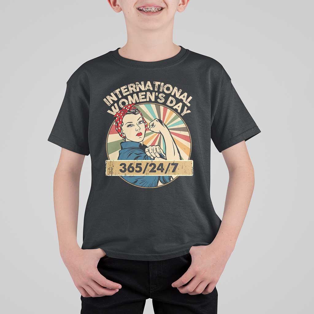 International Women's Day IWD 8 March 2025 T Shirt For Kid