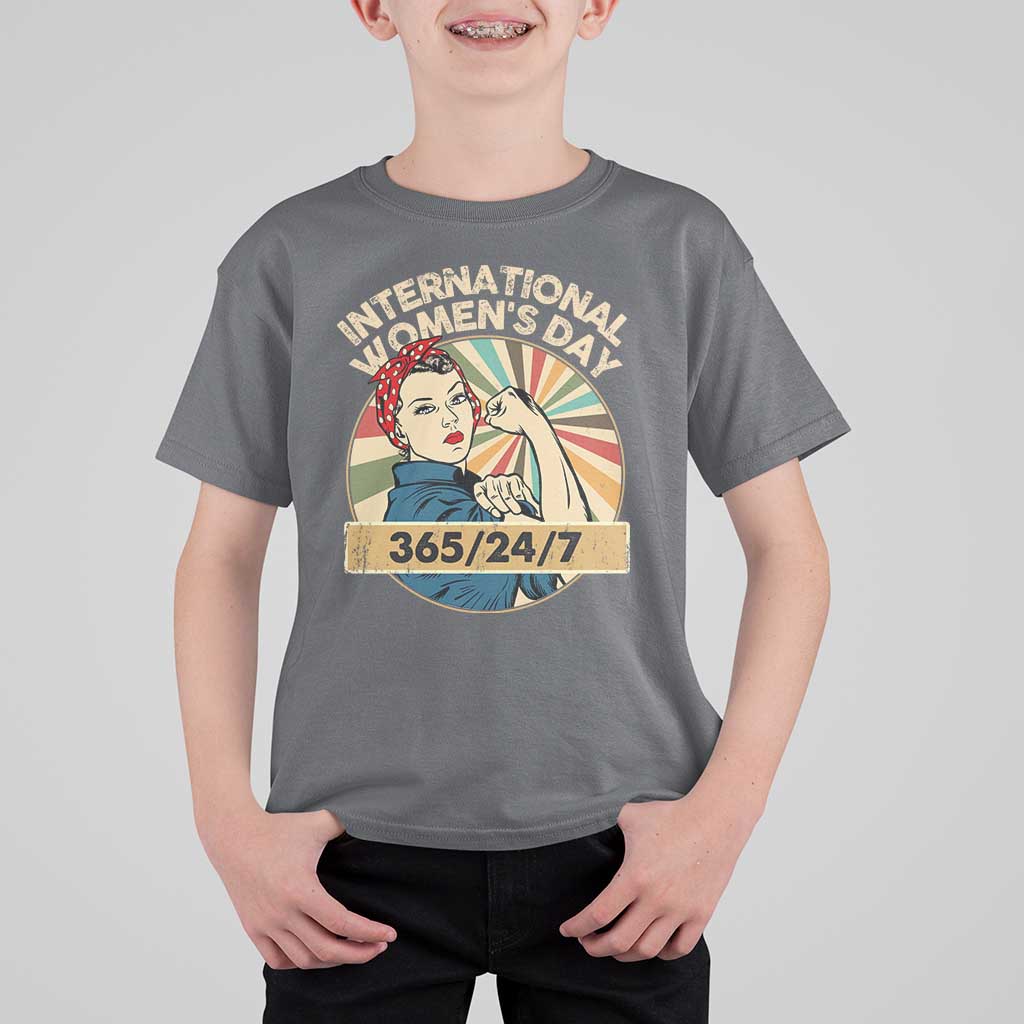 International Women's Day IWD 8 March 2025 T Shirt For Kid