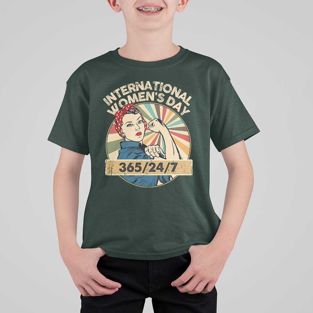 International Women's Day IWD 8 March 2025 T Shirt For Kid