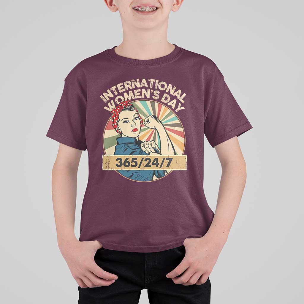 International Women's Day IWD 8 March 2025 T Shirt For Kid