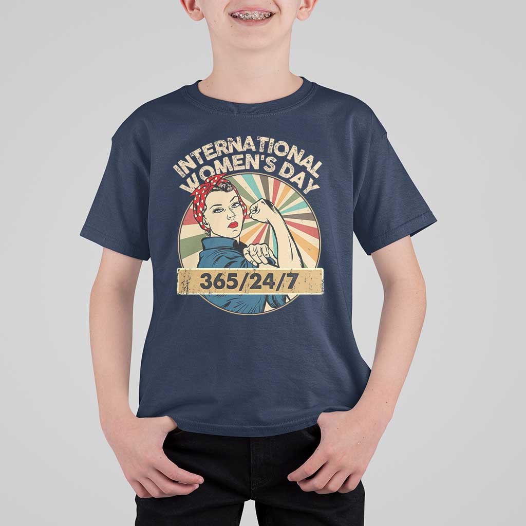 International Women's Day IWD 8 March 2025 T Shirt For Kid