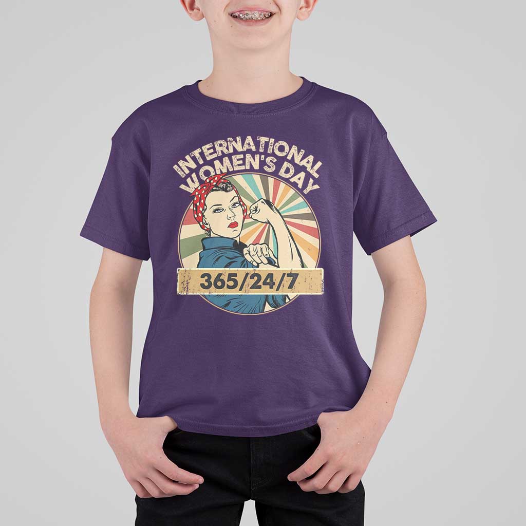 International Women's Day IWD 8 March 2025 T Shirt For Kid