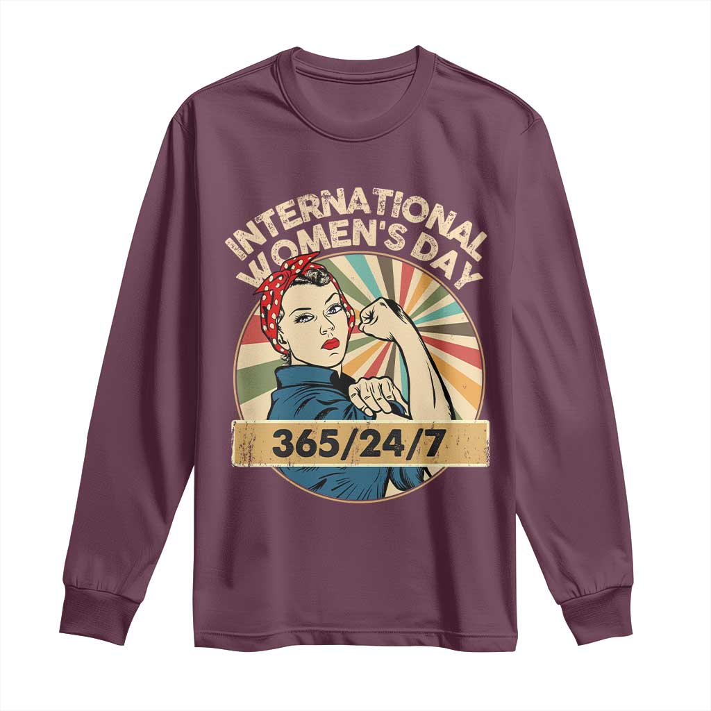 International Women's Day IWD 8 March 2025 Long Sleeve Shirt