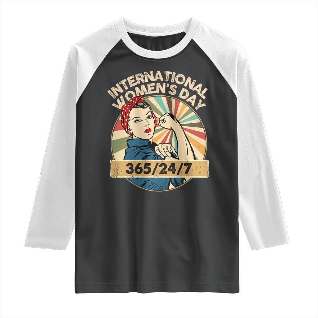 International Women's Day IWD 8 March 2025 Raglan Shirt