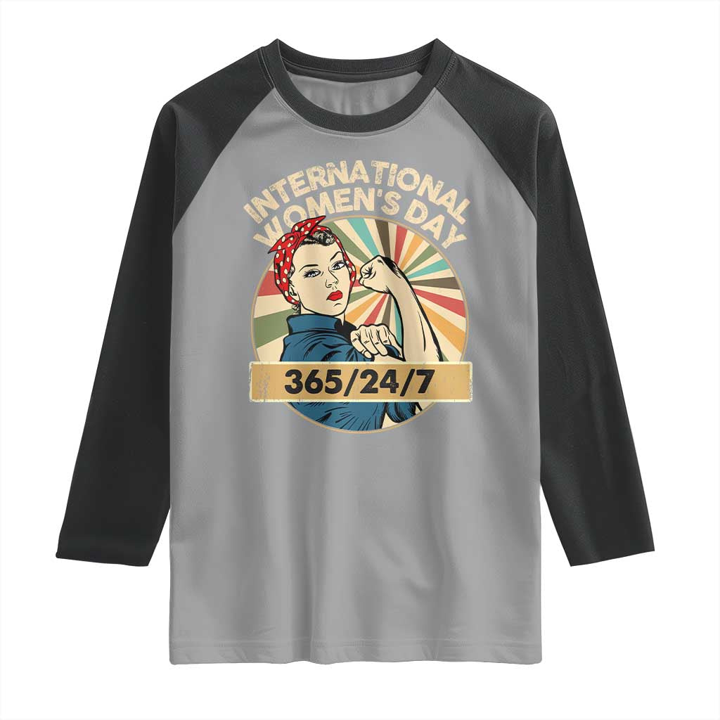 International Women's Day IWD 8 March 2025 Raglan Shirt