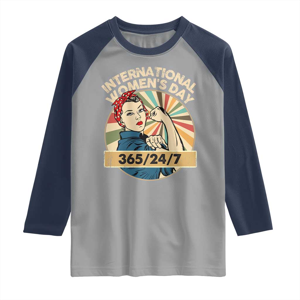 International Women's Day IWD 8 March 2025 Raglan Shirt