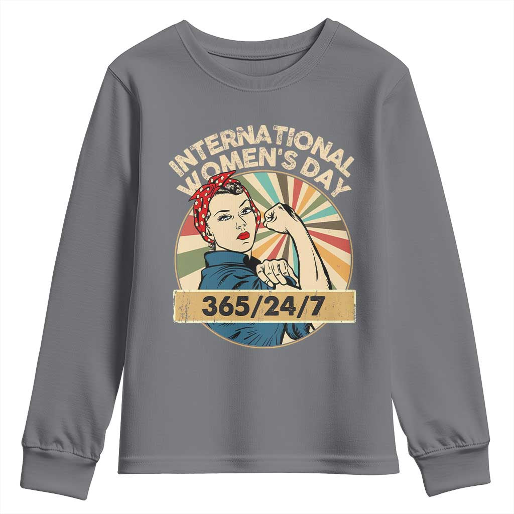 International Women's Day IWD 8 March 2025 Youth Sweatshirt