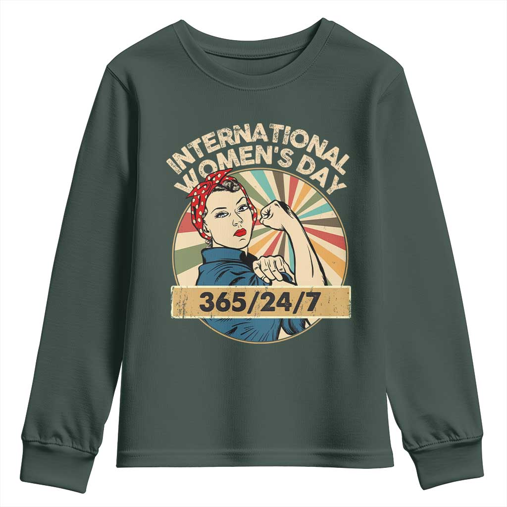 International Women's Day IWD 8 March 2025 Youth Sweatshirt