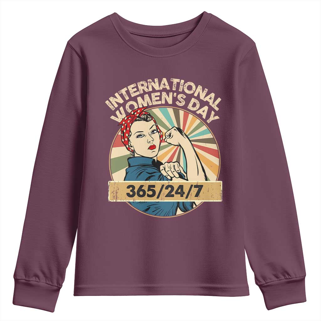 International Women's Day IWD 8 March 2025 Youth Sweatshirt