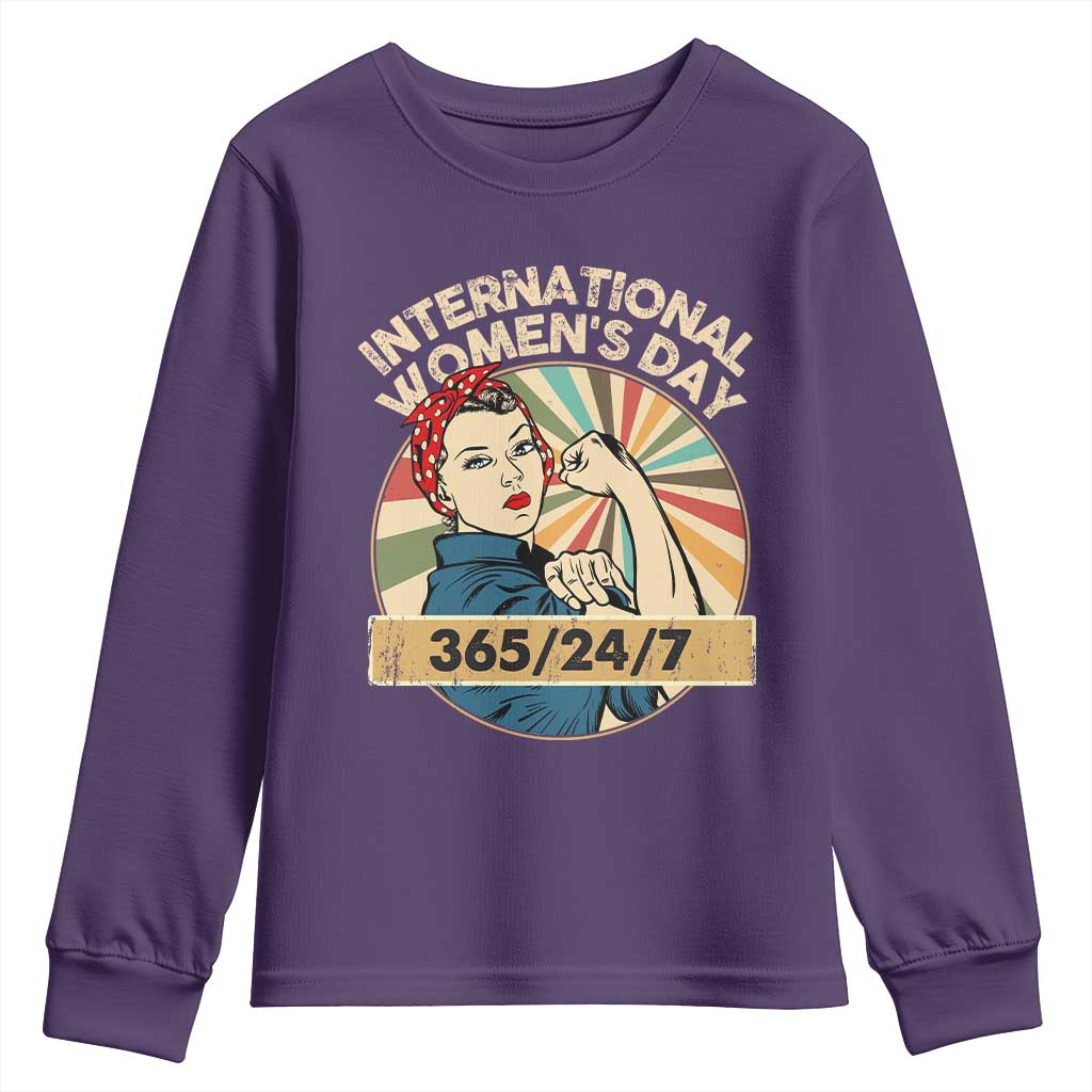 International Women's Day IWD 8 March 2025 Youth Sweatshirt