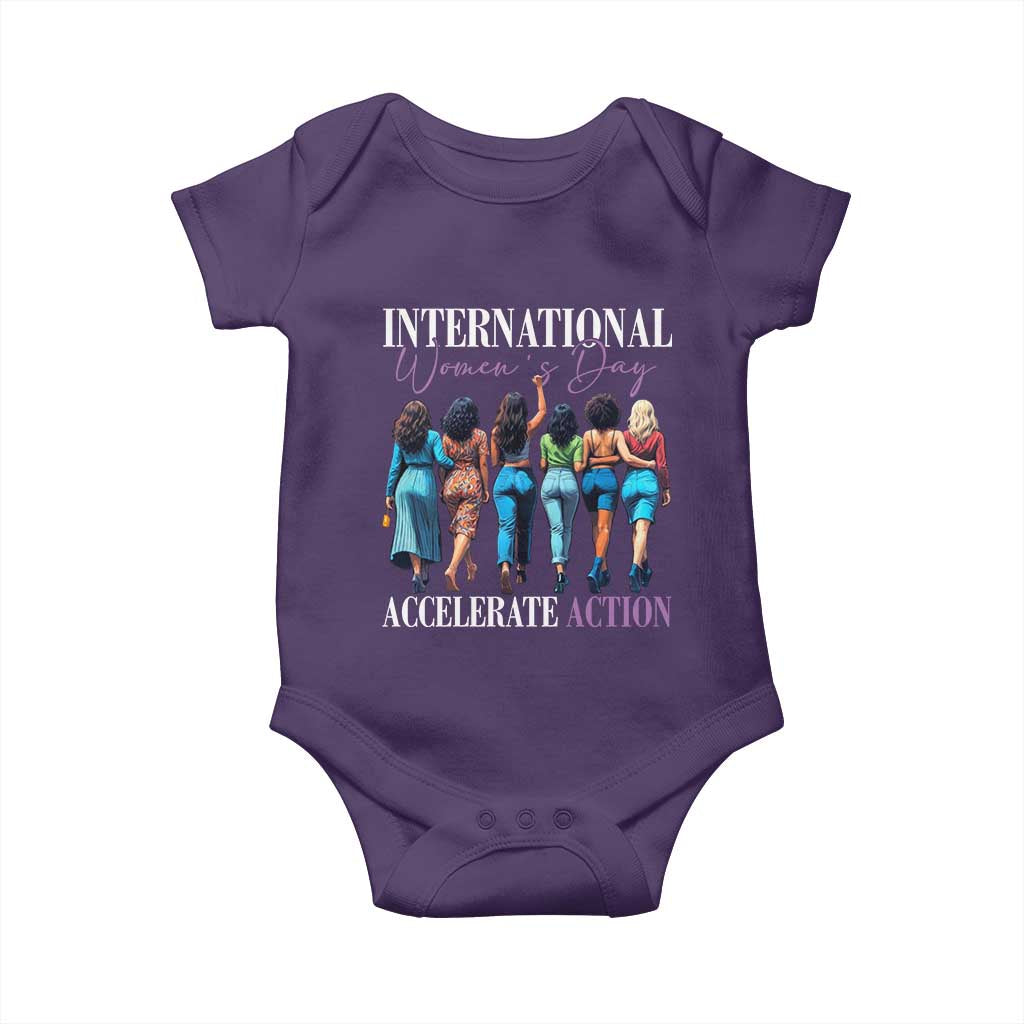 International Women's Day 2025 Baby Onesie Accelerate Action 8 March IWD