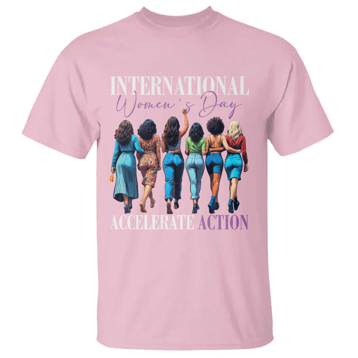 International Women's Day 2025 T Shirt Accelerate Action 8 March IWD