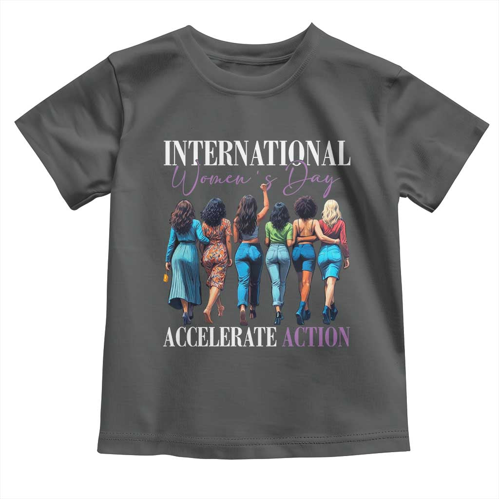 International Women's Day 2025 Toddler T Shirt Accelerate Action 8 March IWD