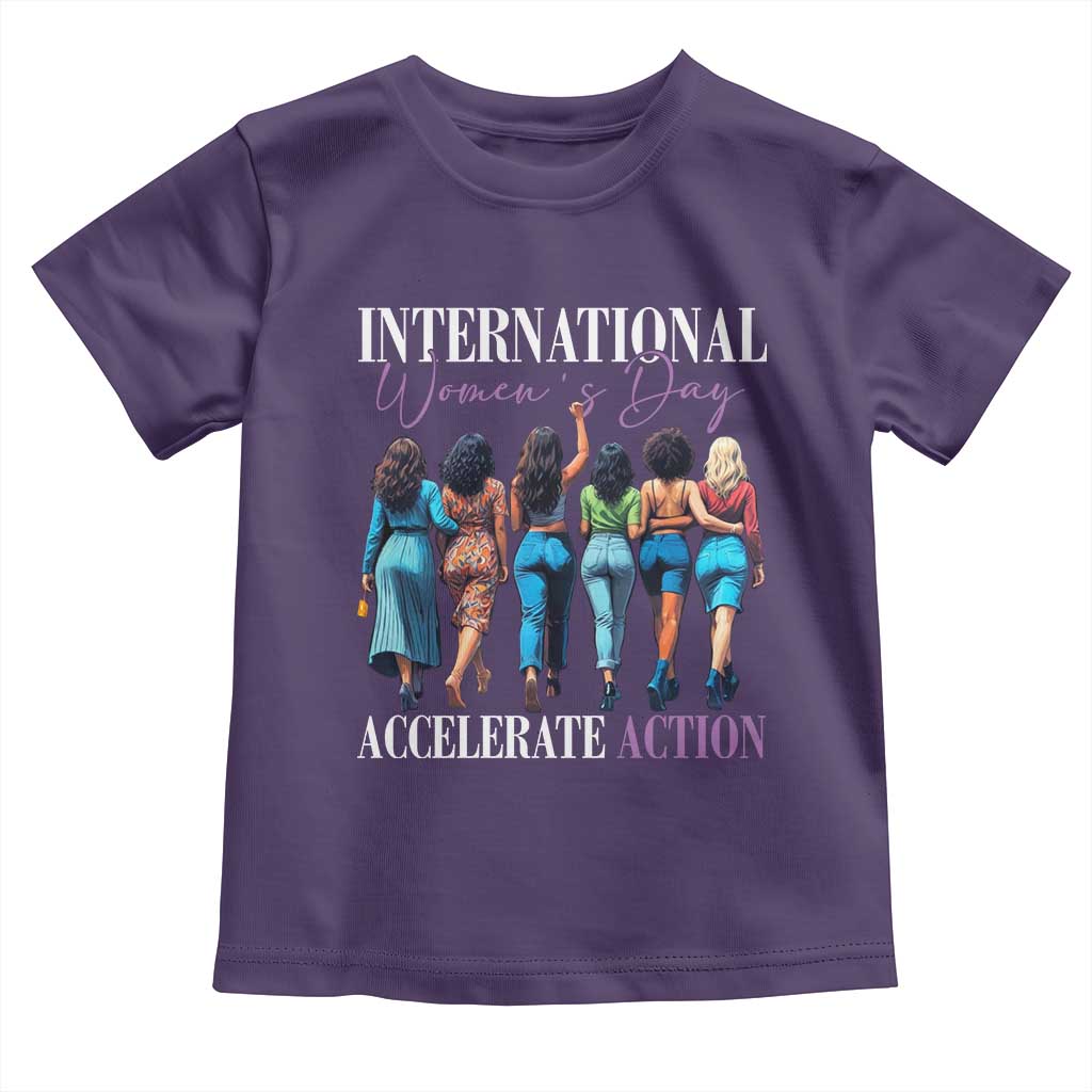 International Women's Day 2025 Toddler T Shirt Accelerate Action 8 March IWD
