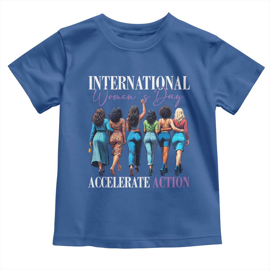 International Women's Day 2025 Toddler T Shirt Accelerate Action 8 March IWD